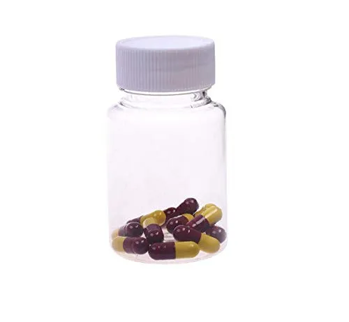 12PCS 100ml Clear Empty Plastic Bottles Box with White Screw Cap Portable Solid Powder Case Holder Storage Container for Liquid Chemical Dispense