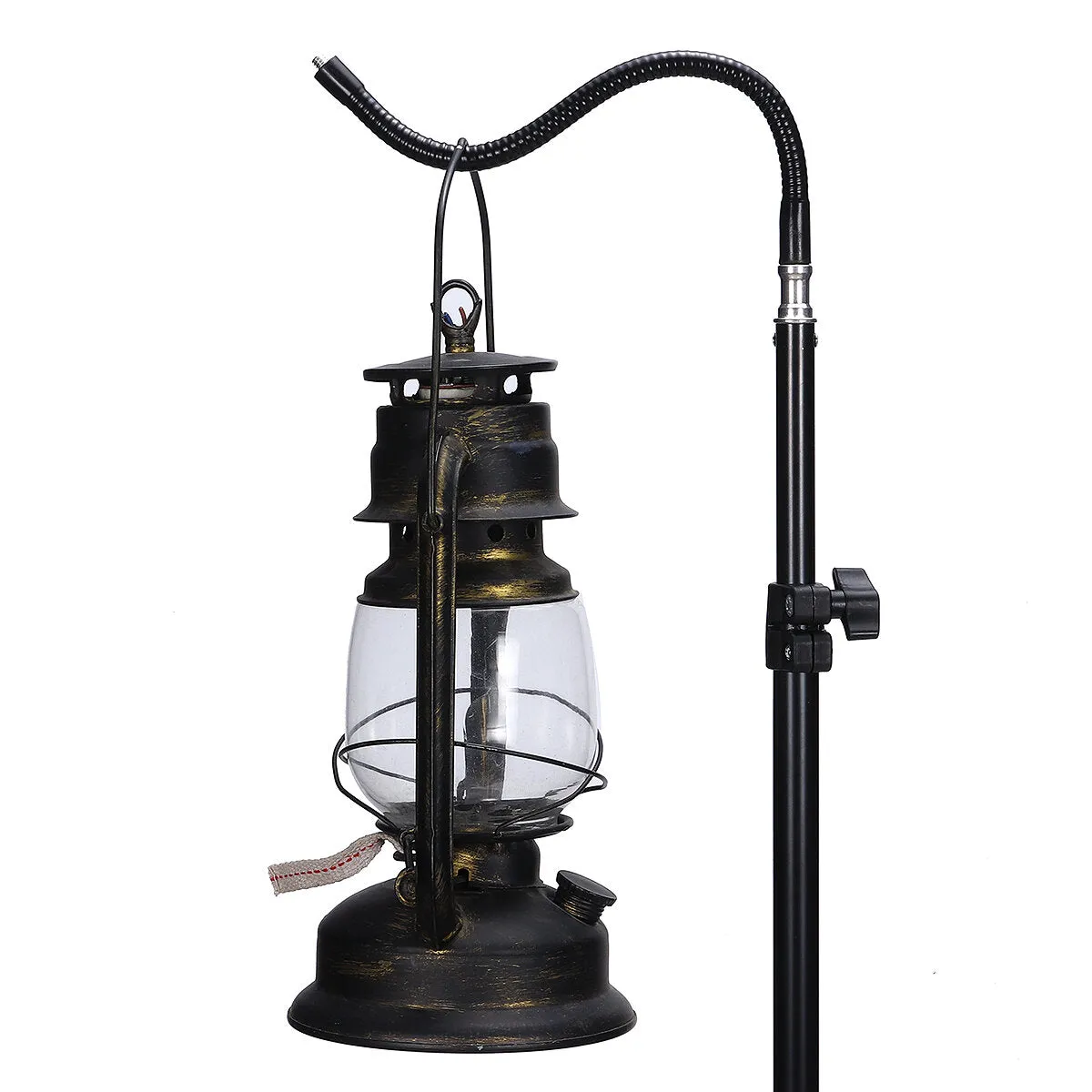2.1m Foldable Lamp Holder Camping Outdoor Portable Tent Table Hanger Hook Light Fix Stand Camping Light Pole Tripod Phone Camera Ring Light Lamp Adjustable Arm Stand For Lantern Picnic Lamp Support