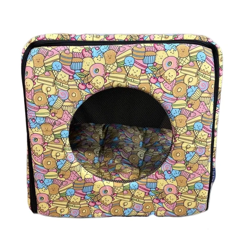 ACE PET Sweet Tooth Black Non-Fur Cosy Dog Bed