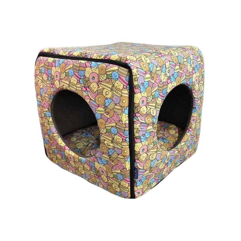 ACE PET Sweet Tooth Black Non-Fur Cosy Dog Bed