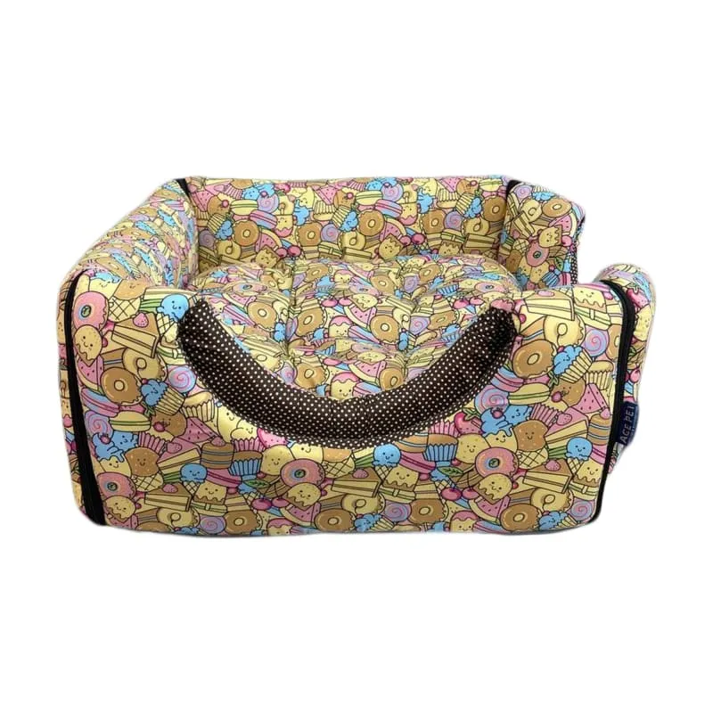 ACE PET Sweet Tooth Black Non-Fur Cosy Dog Bed
