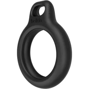 AirTag Secure Holder with Keyring, Black