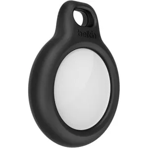 AirTag Secure Holder with Keyring, Black