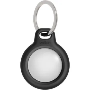 AirTag Secure Holder with Keyring, Black