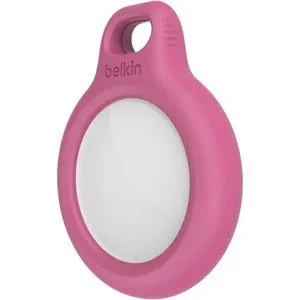 AirTag Secure Holder with Keyring, Pink