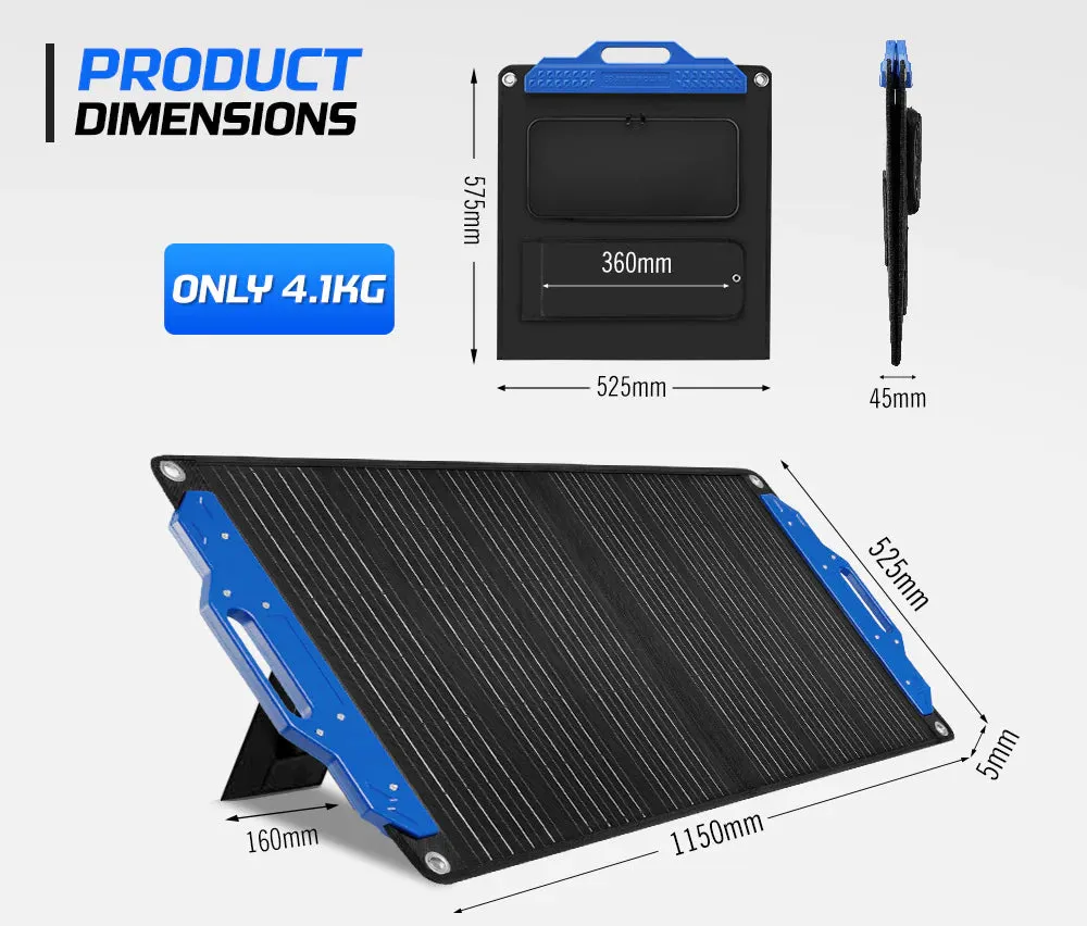 ATEM POWER 100W Folding Solar Panel Kit 12V