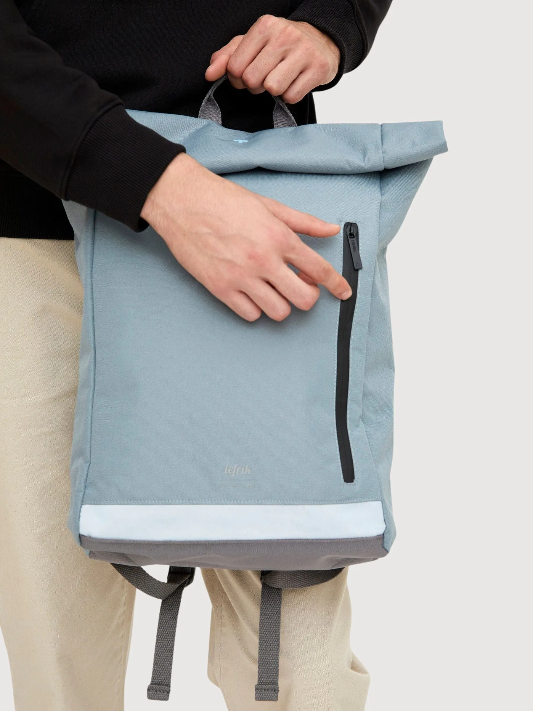 Backpack Roll Reflective Light Blue | Lefrik