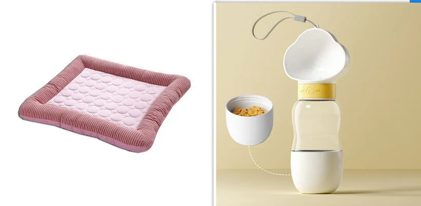Breathable Cooling Pad Bed For Dogs Cats Ice Silk Soft Material