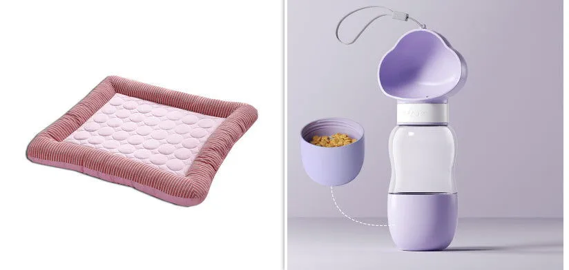Breathable Cooling Pad Bed For Dogs Cats Ice Silk Soft Material