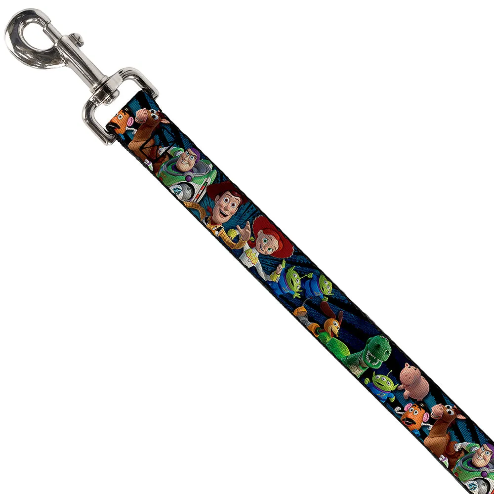 Dog Leash - Toy Story Characters Running Denim Rays
