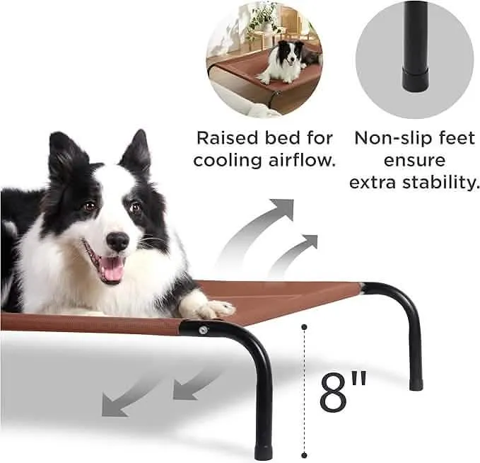 Elevated Dog Cot Bed with Breathable Mesh