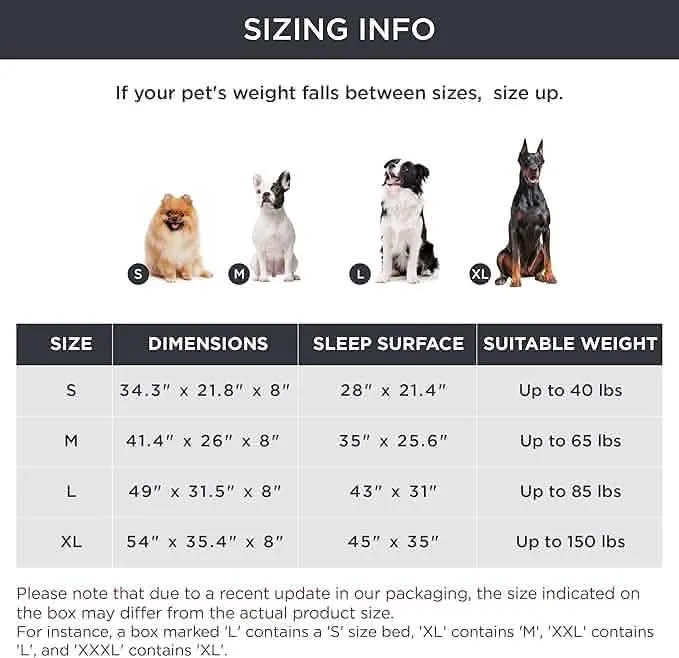 Elevated Dog Cot Bed with Breathable Mesh