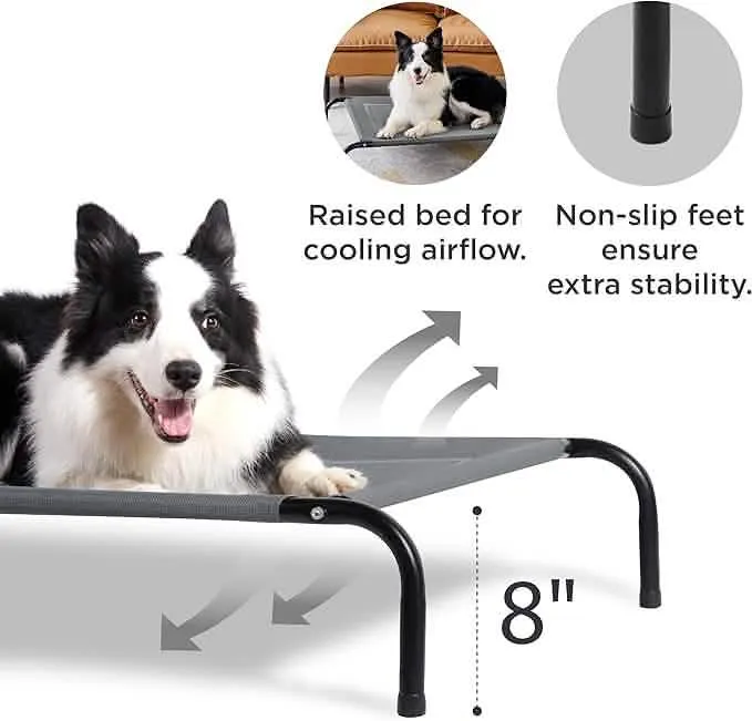 Elevated Dog Cot Bed with Breathable Mesh