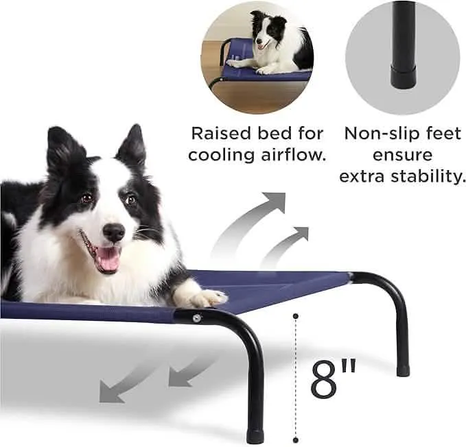 Elevated Dog Cot Bed with Breathable Mesh