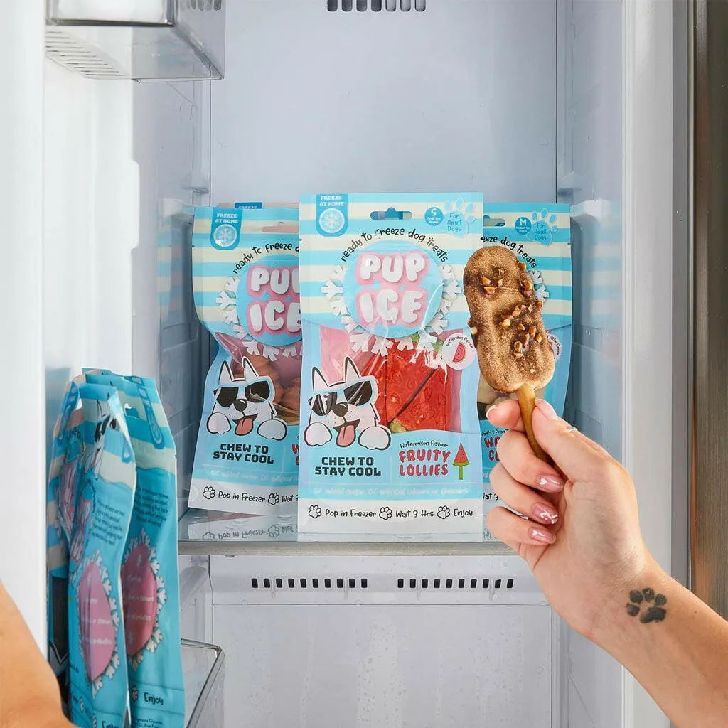 Ethical Pup Ice Choccy Lollies Peanut Butter & Chocolate Ready to Freeze Dog Treats, 2 pack