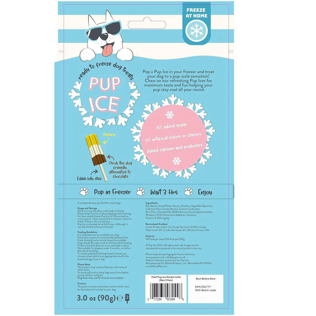 Ethical Pup Ice Rocket Lollies Ready to Freeze Dog Treats, 2 pack