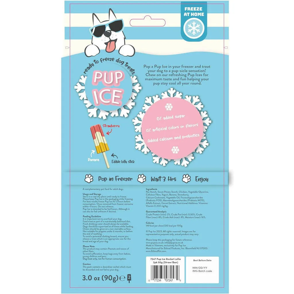 Ethical Pup Ice Rocket Lollies Ready to Freeze Dog Treats, 2 pack