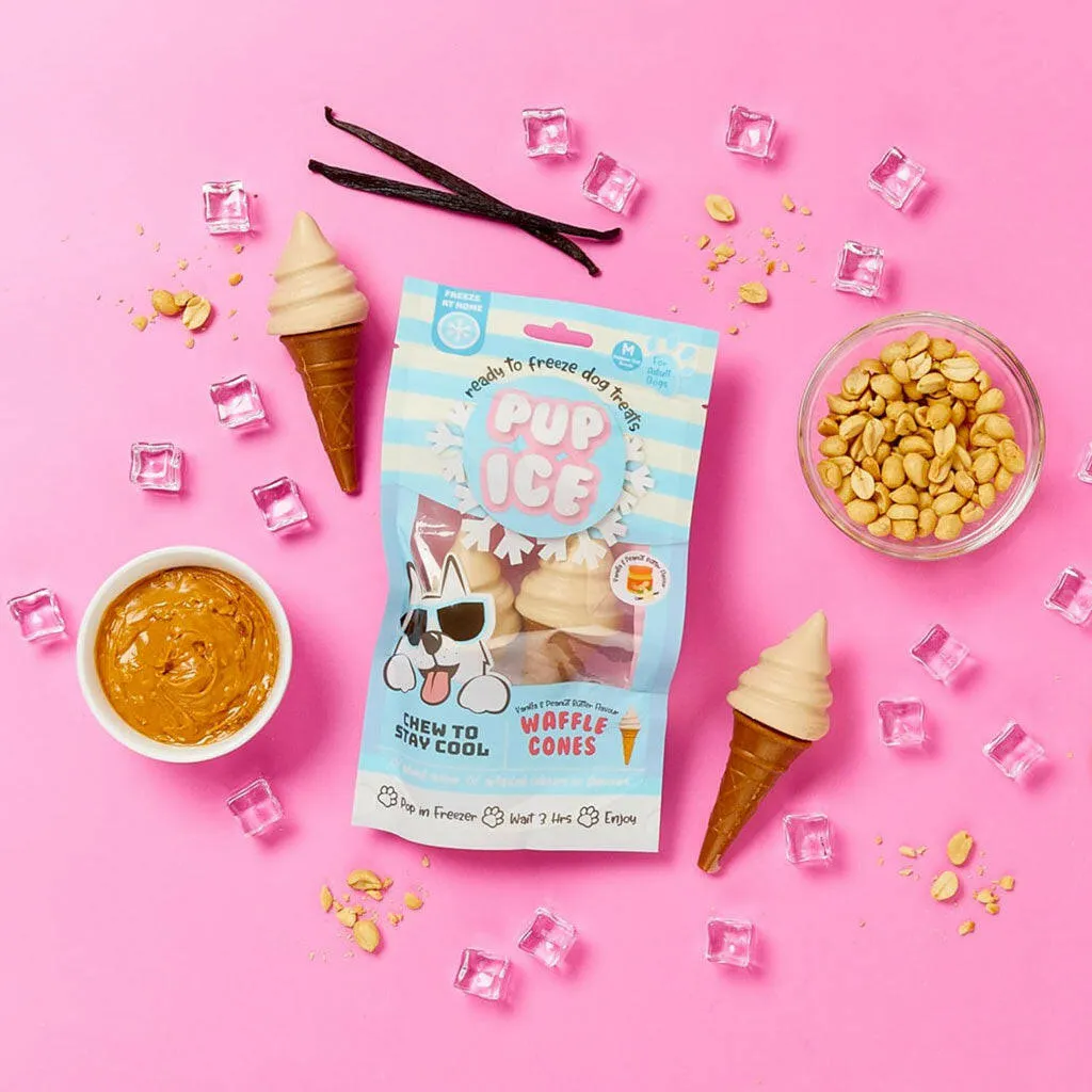 Ethical Pup Ice Waffle Cone Ready to Freeze Dog Treats, 2 pack