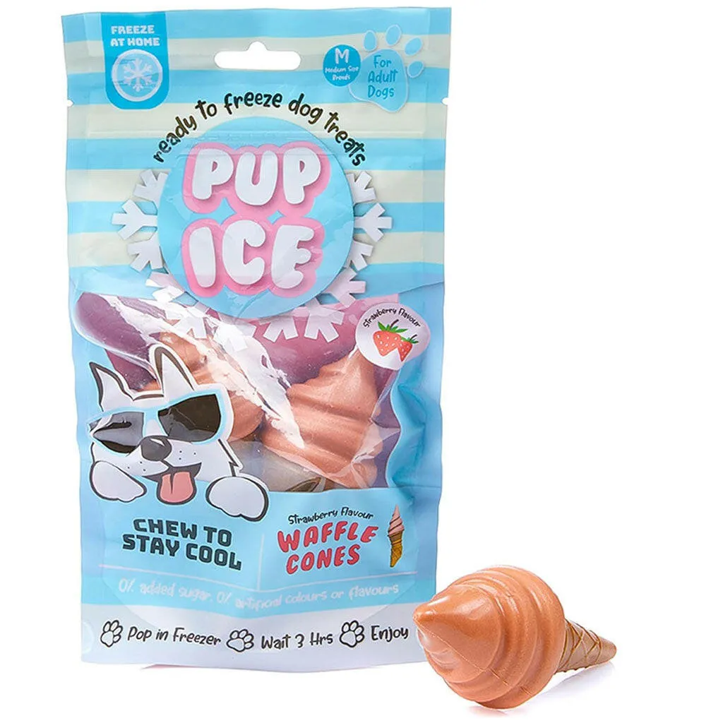 Ethical Pup Ice Waffle Cone Ready to Freeze Dog Treats, 2 pack