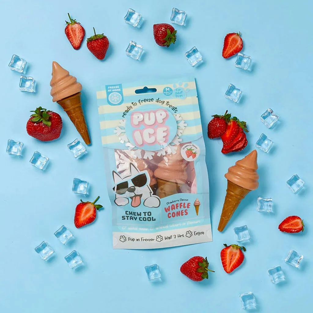 Ethical Pup Ice Waffle Cone Ready to Freeze Dog Treats, 2 pack