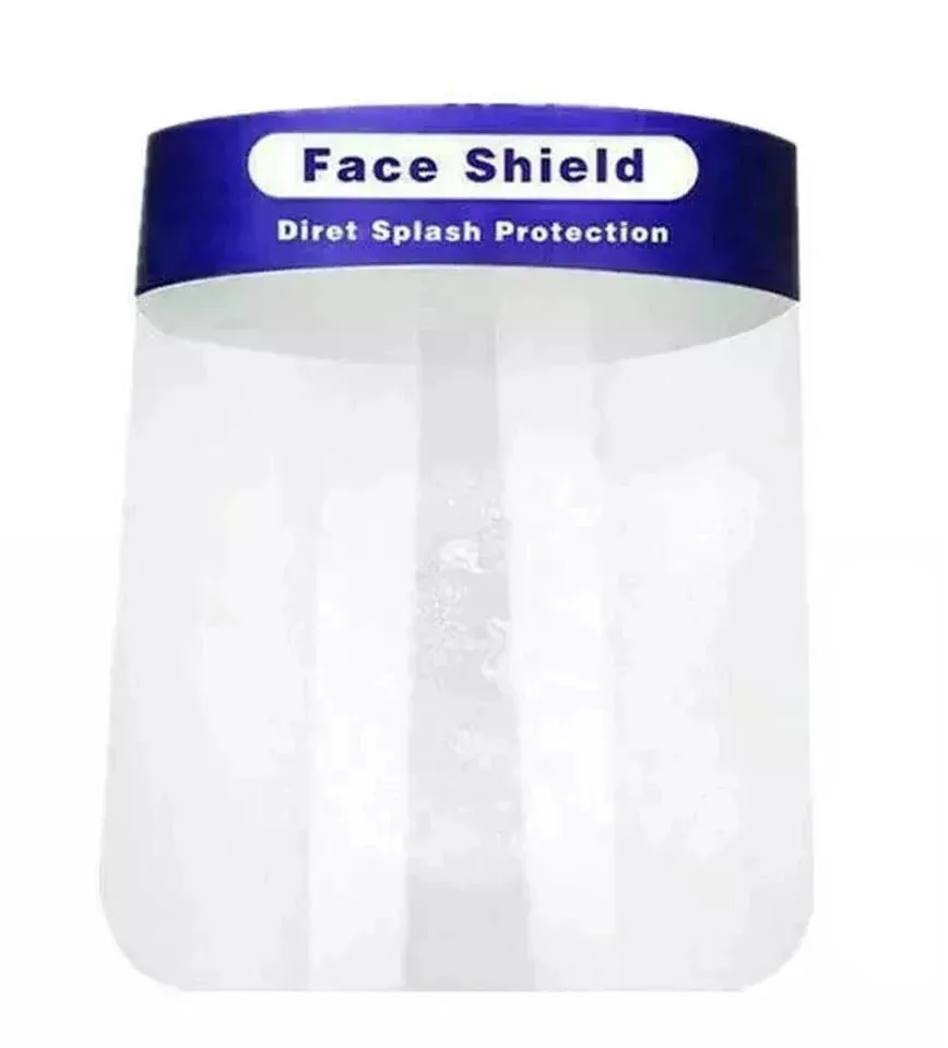 Face Protective Shield Anti Fog Full Face Splash Proof Top Cap Clear Hat (2 Pack)