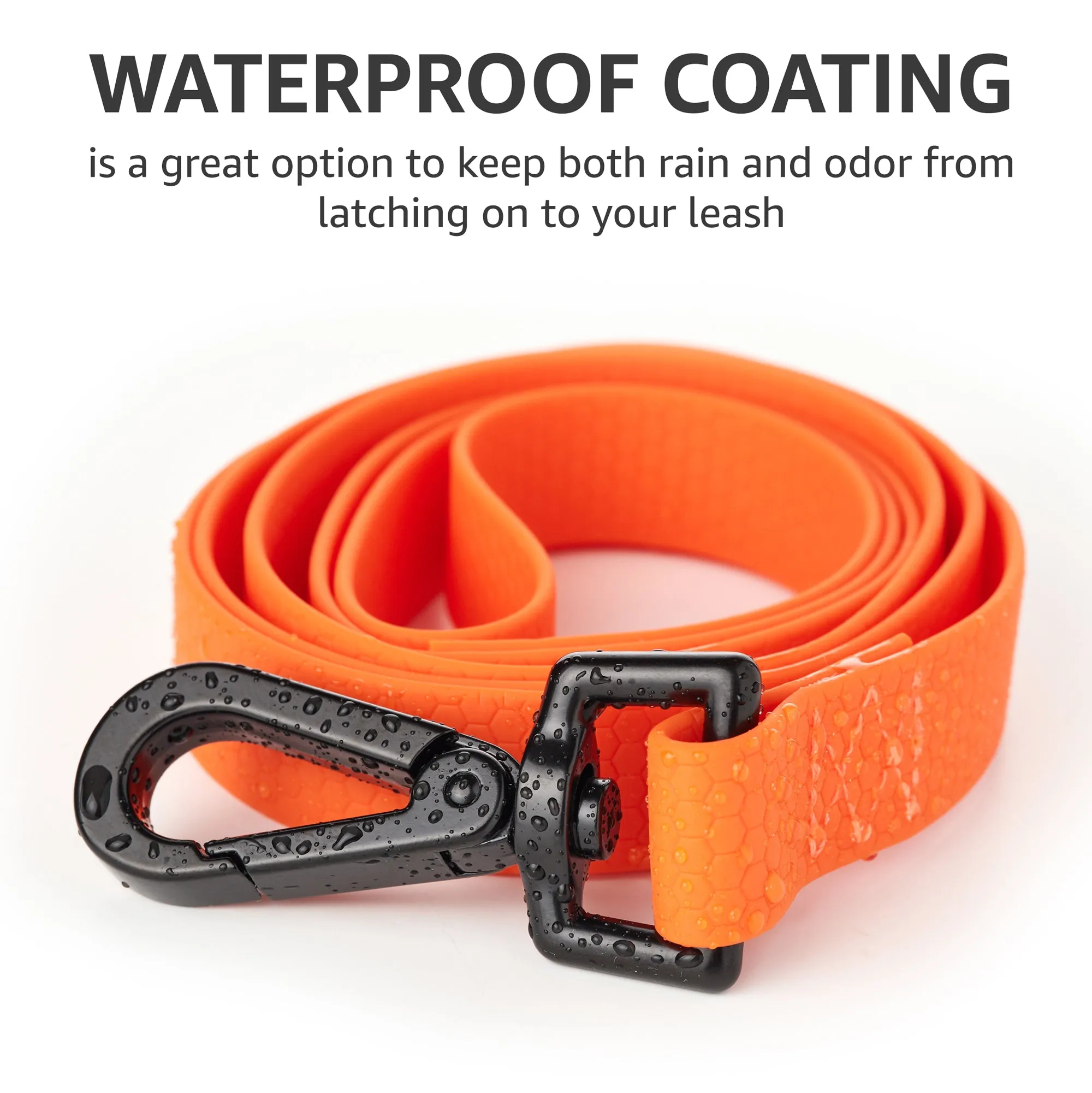 Heavy Duty Dog Leash 4 FT, Lightweight & Waterproof