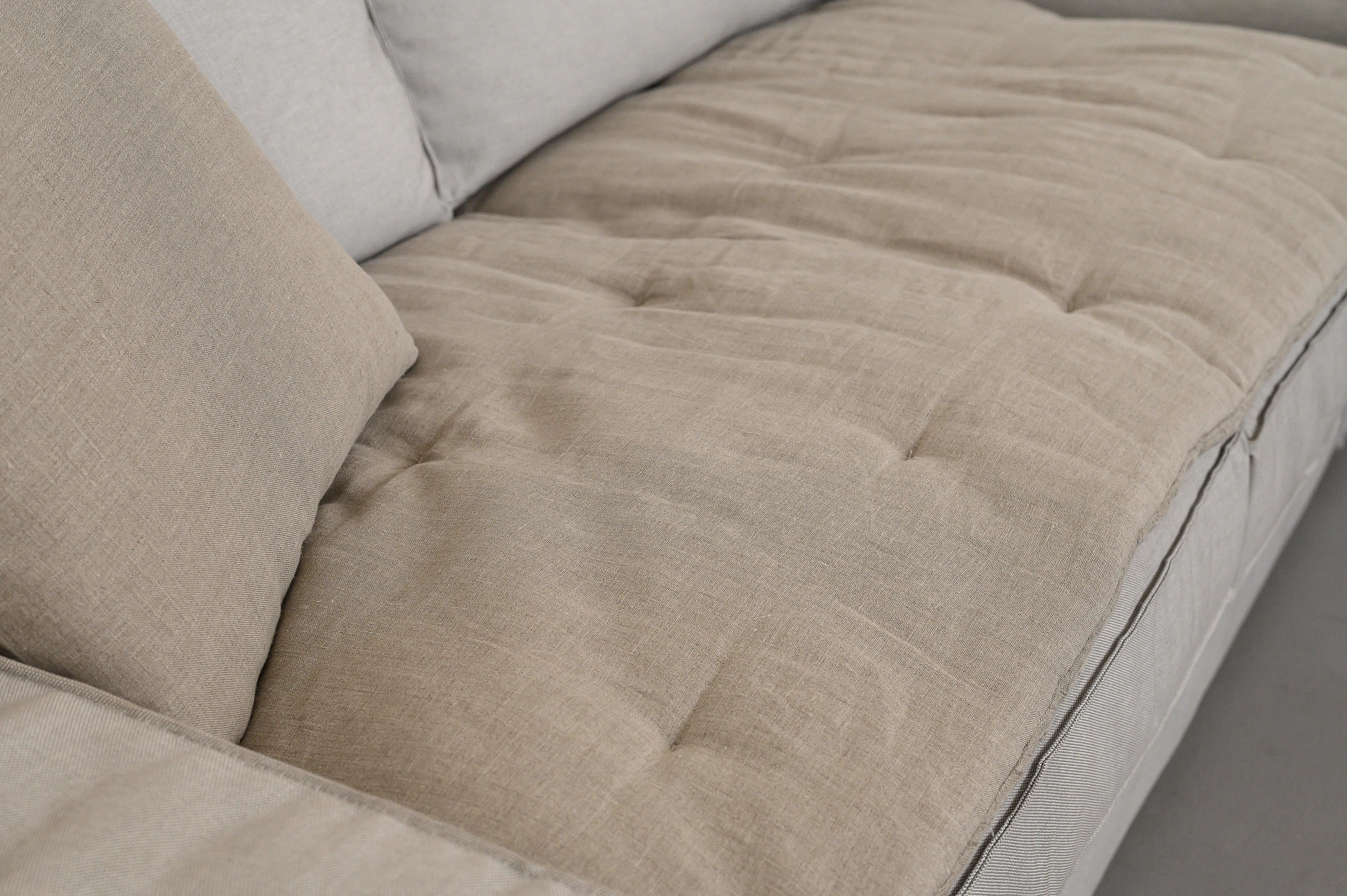 Hemp Linen Sofa Protector Covers for Dogs Cats Machine Washable Furniture Protectors Sofa & Couch Slipcovers Custom made sizes Sofa Topper
