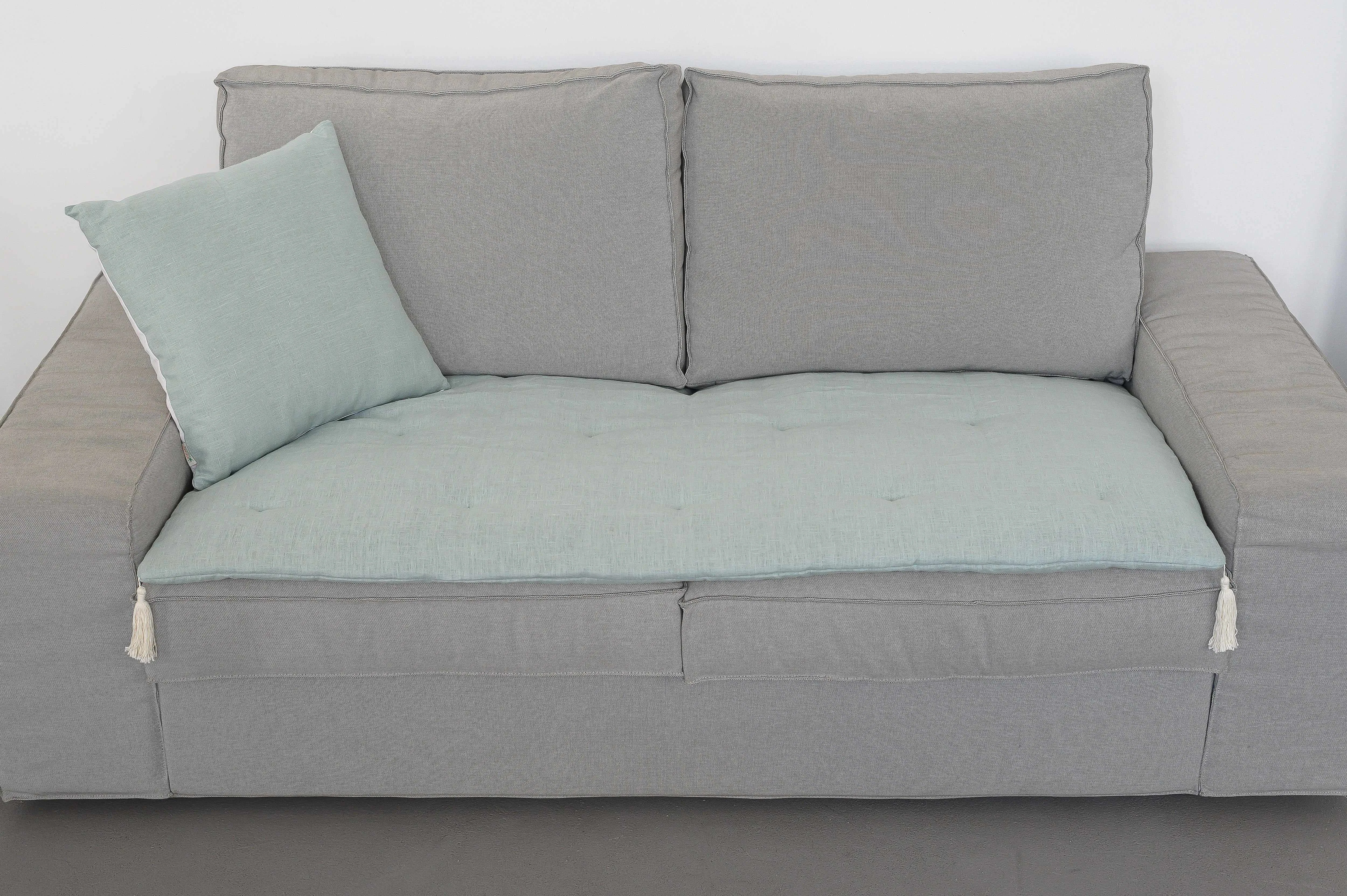 Hemp Linen Sofa Protector Covers for Dogs Cats Machine Washable Furniture Protectors Sofa & Couch Slipcovers Custom made sizes Sofa Topper