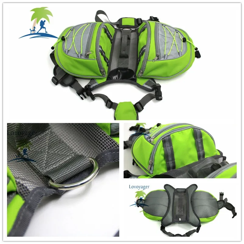 High quality waterproof Pet Backpack Dog saddle Bag