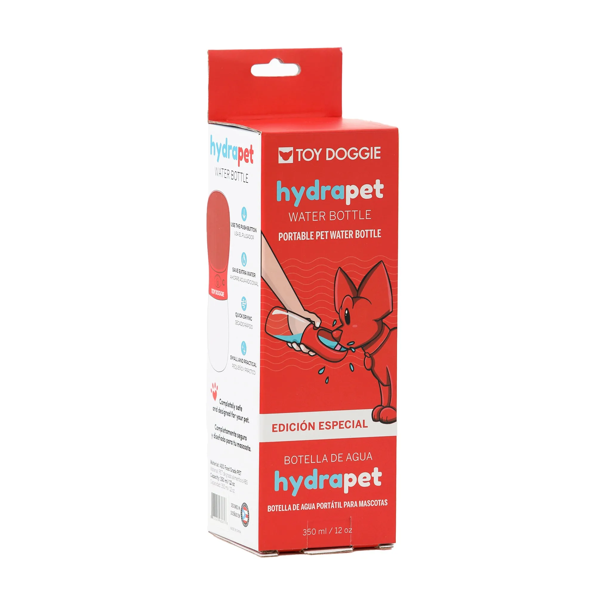 Hydra Pet Sustainable | Portable Water Bottle | Limited Edition | Toy Doggie