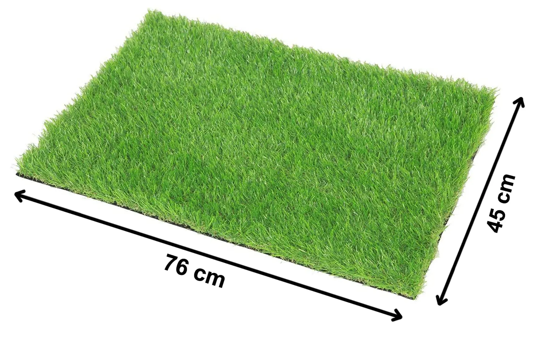 Kube Industries 35 MM Artificial Grass Indoor Outdoor Garden Lawn Landscape Synthetic Grass Mat (18" X 30") Green-HS_38_HEARTH21099