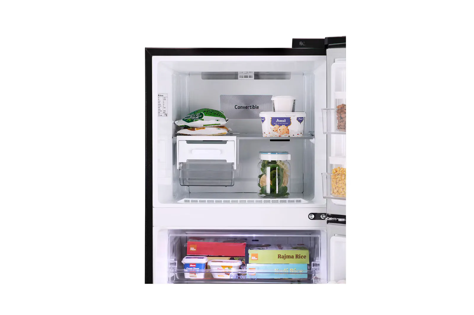 LG GL-T342TESX 322L Double Door Refrigerator, LG ThinQ, Wifi Convertible  Door Cooling , Ebony Sheen, 3 Star