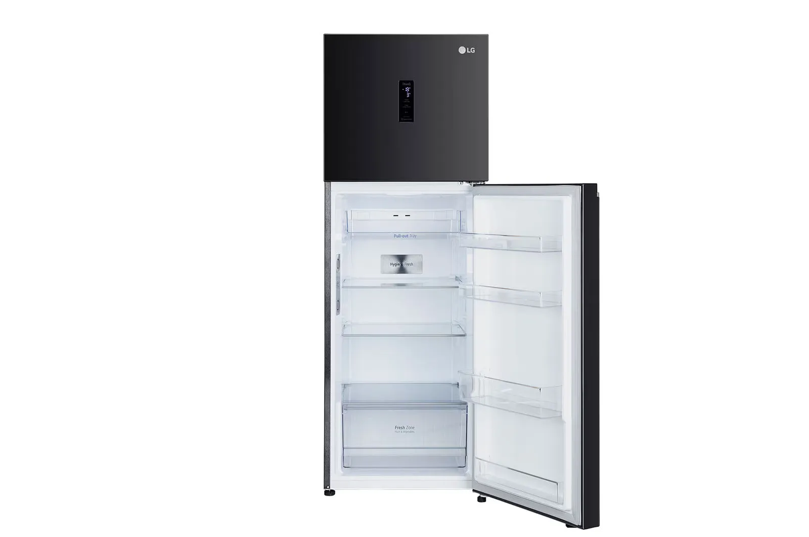 LG GL-T342TESX 322L Double Door Refrigerator, LG ThinQ, Wifi Convertible  Door Cooling , Ebony Sheen, 3 Star