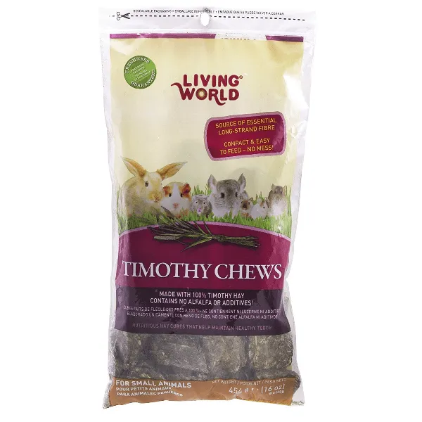 Living World Timothy Chews for Small Animals