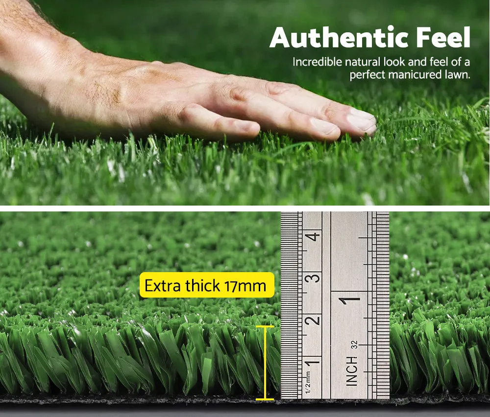 MOBI OUTDOOR 2x5m Artificial Grass Synthetic Fake 10SQM Turf Plant Lawn 17mm