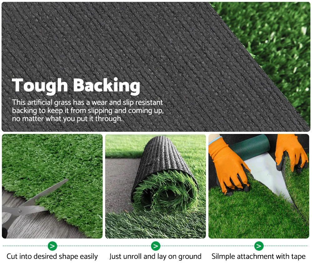 MOBI OUTDOOR 2x5m Artificial Grass Synthetic Fake 10SQM Turf Plant Lawn 17mm
