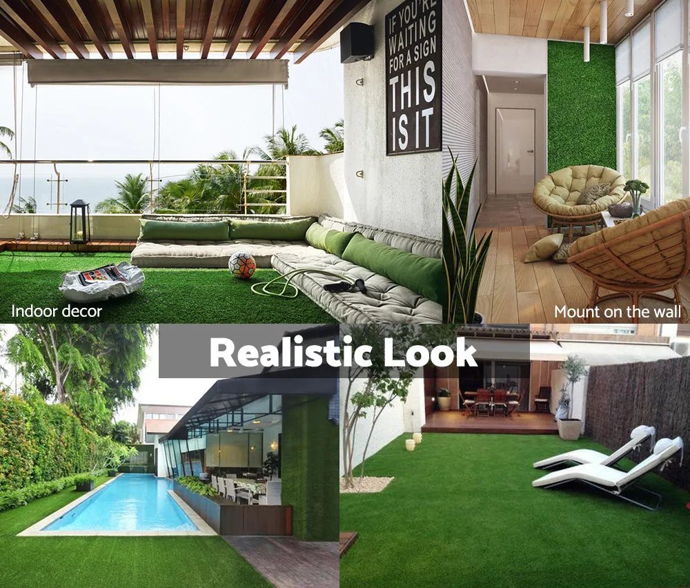 MOBI OUTDOOR 2x5m Artificial Grass Synthetic Fake 10SQM Turf Plant Lawn 17mm