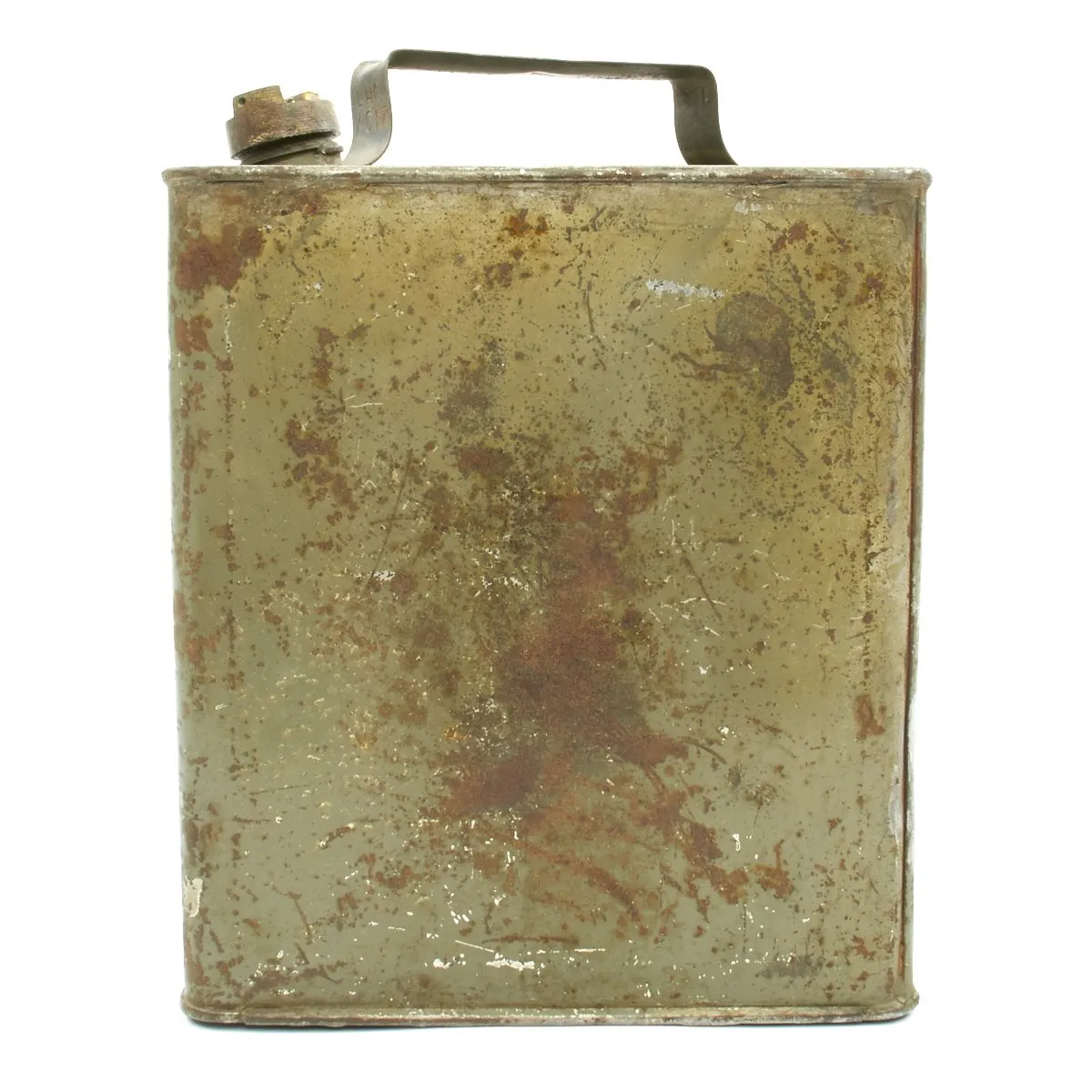 Original British WWI Vickers Machine Gun Water Can dated October 1917 - Petrol 2 Gallons