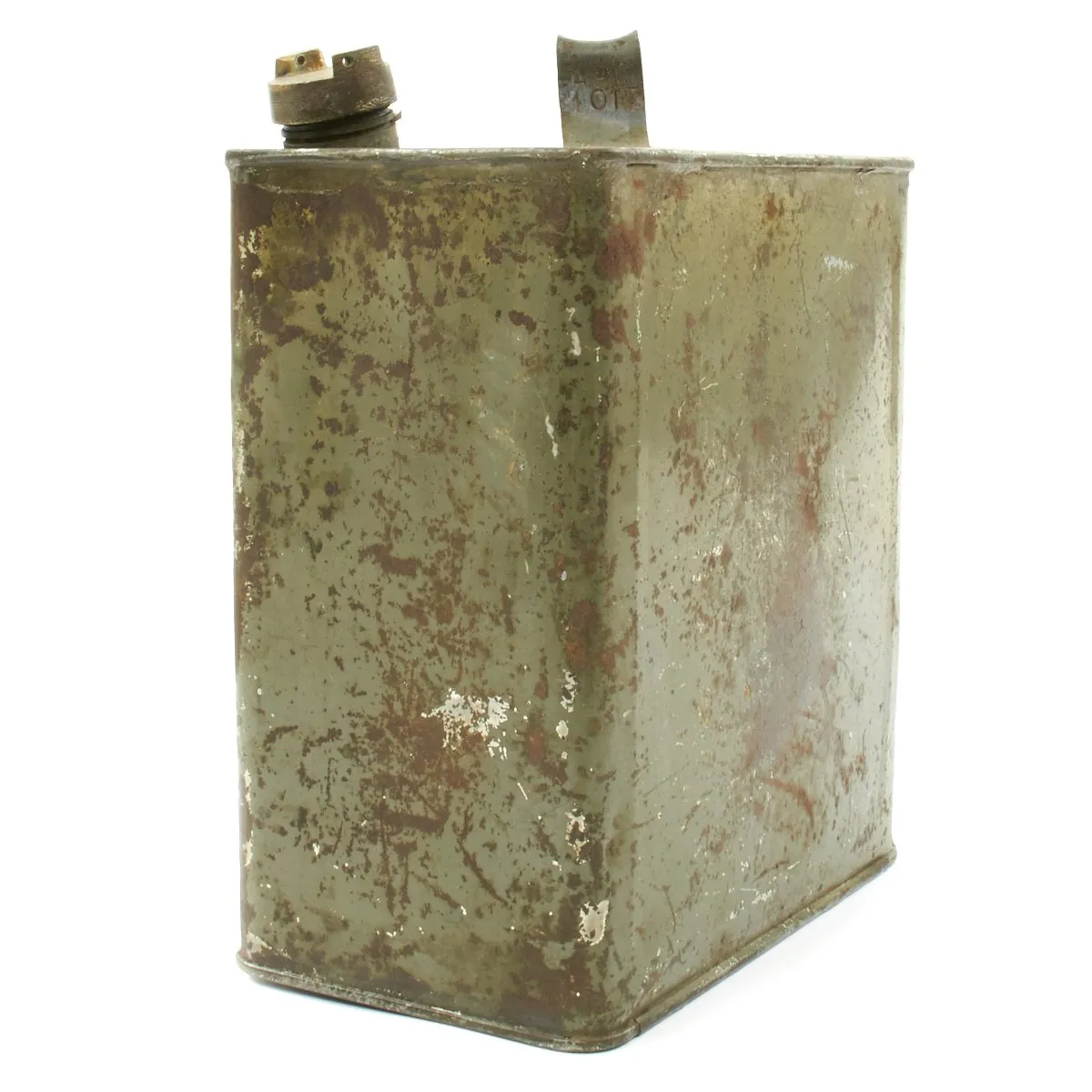 Original British WWI Vickers Machine Gun Water Can dated October 1917 - Petrol 2 Gallons