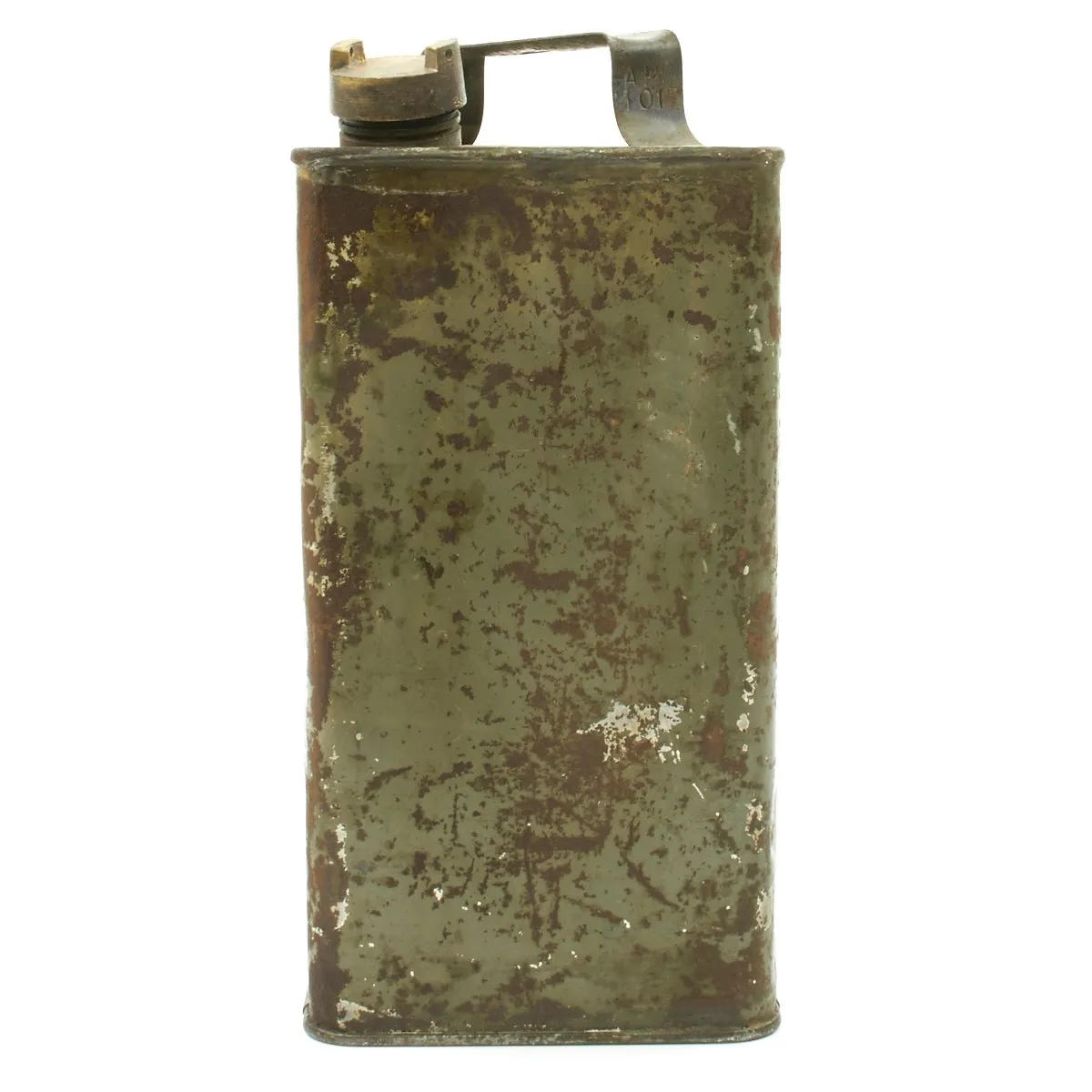 Original British WWI Vickers Machine Gun Water Can dated October 1917 - Petrol 2 Gallons