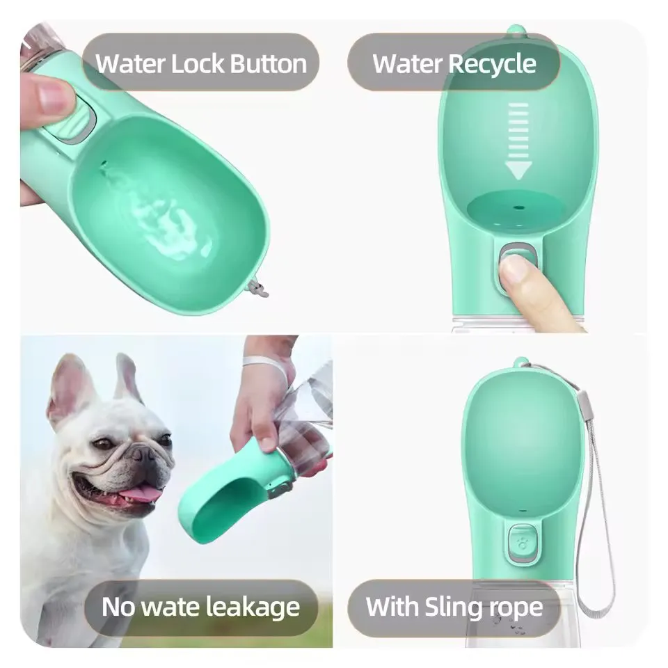 Pawfey Dog Water Bottle with Leak-Proof Design