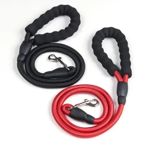 PAWS ASIA Factory 2021 New Pet Products Low MOQ Reflective Premium Rope Anti Slip Handle Dog Leash With Hook