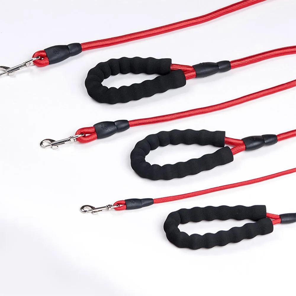 PAWS ASIA Factory 2021 New Pet Products Low MOQ Reflective Premium Rope Anti Slip Handle Dog Leash With Hook