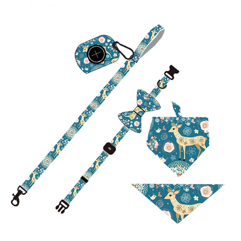 PAWS ASIA Factory Customized Classy Macrame Private Logo Various Specifications Dog Leash Harness Sets