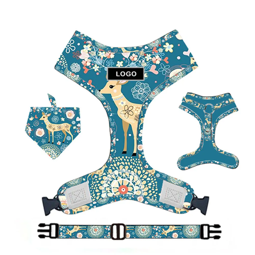 PAWS ASIA Factory Customized Classy Macrame Private Logo Various Specifications Dog Leash Harness Sets