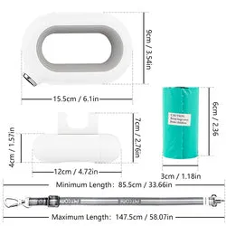 PAWS ASIA Factory Pet Product Low Moq Direct Sale Led Light Nylon Dog Leash With Waste Bag Dispenser