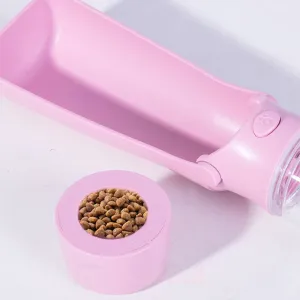 PAWS ASIA Factory Plastic Foldable Outdoor Walking Pet Drink Dog Water Bottle Feeder For Hiking