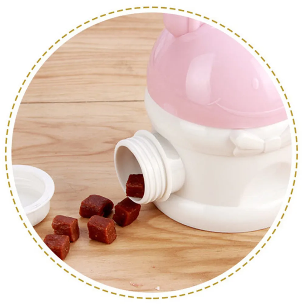 PAWS ASIA Manufacturers BPA Free Cute Portable Multi Use 3 Layers Pet Water Bottle Snack Storage