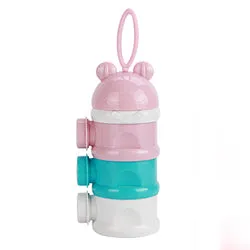 PAWS ASIA Manufacturers BPA Free Cute Portable Multi Use 3 Layers Pet Water Bottle Snack Storage