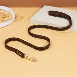 PAWS ASIA Wholesale Custom Pet Luxury Fashion Leather Large Dog Collars And Leash